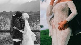 Hailey Bieber says hiding her pregnancy was "stressful" (Photos: Instagram/justinbieber(