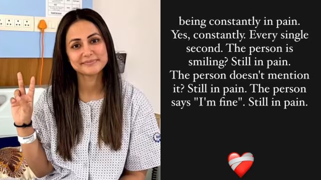 Hina Khan recently underwent a surgery following her stage 3 cancer diagnosis (Instagram/therealhinakhan)