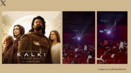 Viral videos show chaotic scenes from inside the theatre (Image source: @ShahbazBaba/X)