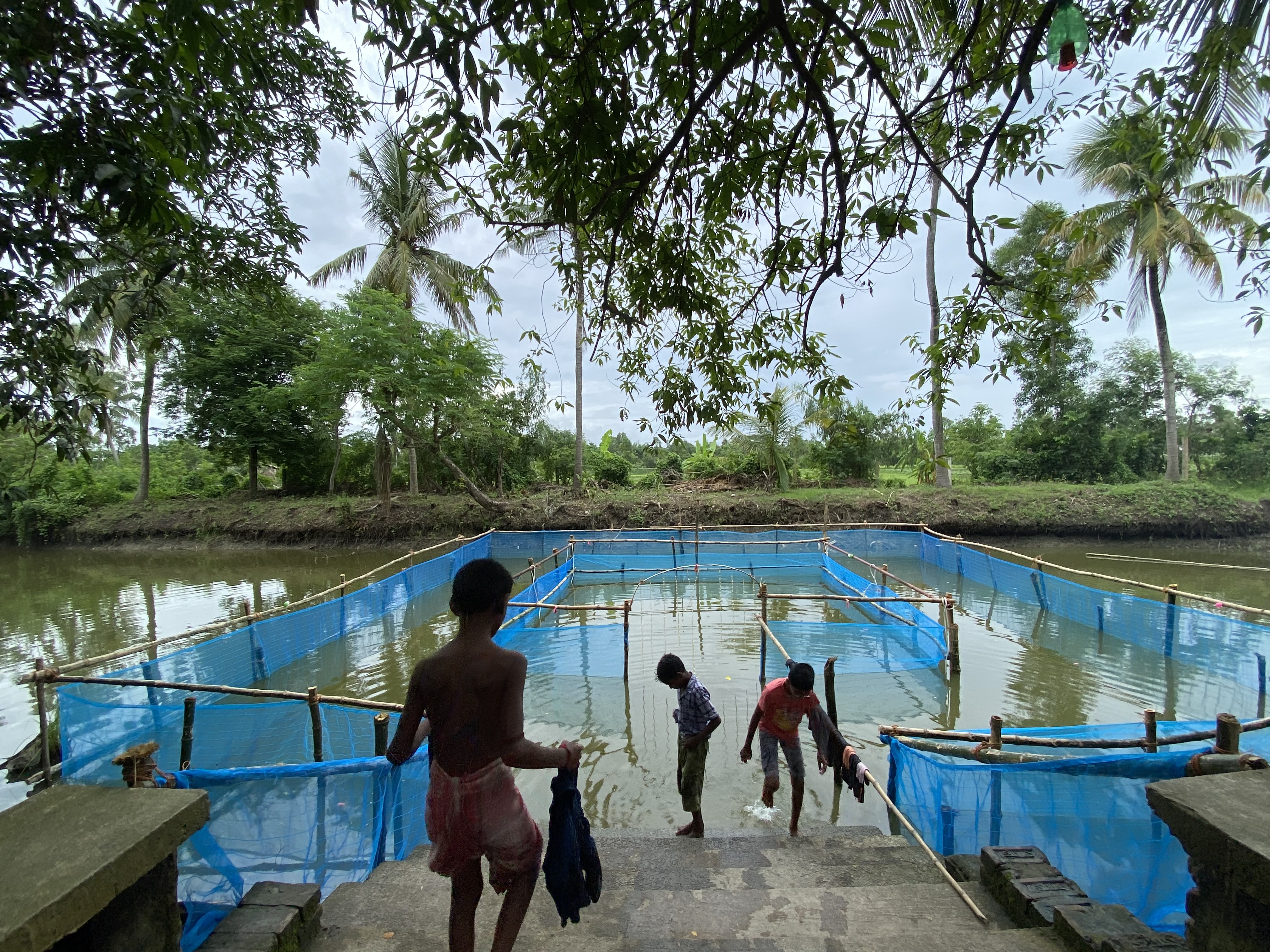 To combat high rates of child drowning deaths in the Sundarbans India gets its first pond based swimming pool Kolkata News The Indian Express