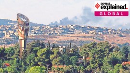 Israel Hezbollah conflict, Israel gaza conflict, Israel Palestine war, Israel Hezbollah full-scale war, Israel rocket strike, Golan Heights, Israel, Hezbollah, Gaza, Iran-backed Lebanese political group, explained, Indian express news