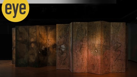 An exhibit by Manish Pushkale at his show, “To Whom the Bird Should Speak?