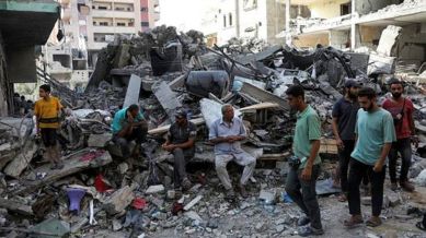 The Gaza health ministry said it had reports of people trapped and others killed inside their houses in the Tel Al Hawa and Sabra districts of Gaza City, and rescuers could not reach them.