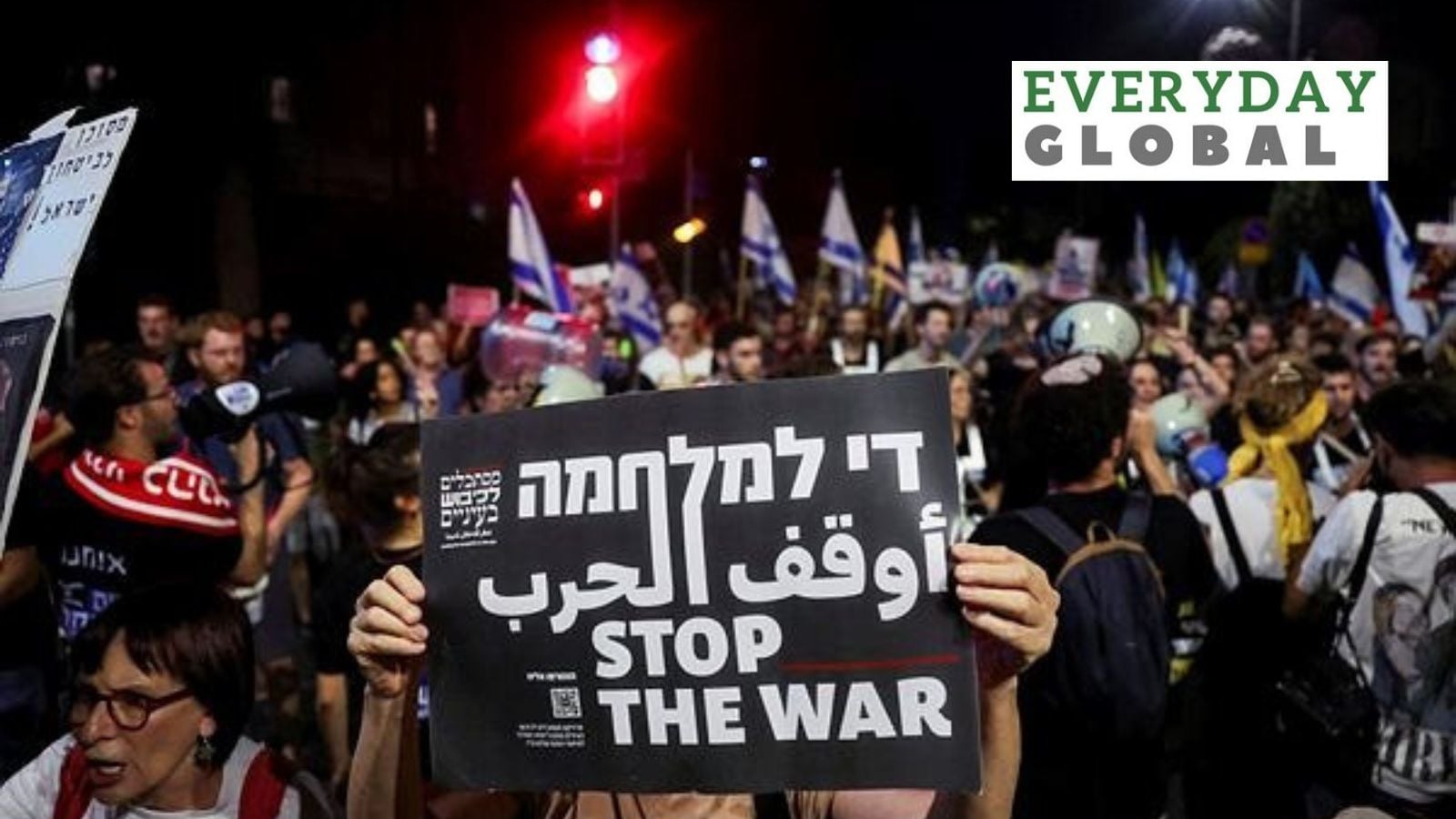 Israeli anti-government protesters mark nine months