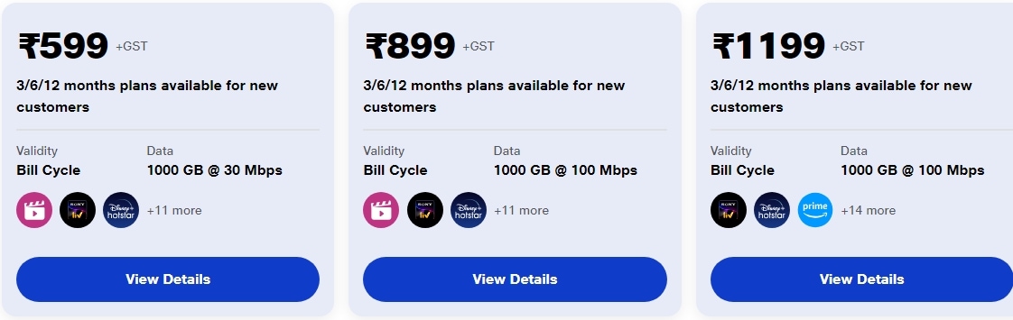 এখানে সমস্ত Jio AirFiber প্ল্যানগুলির একটি দ্রুত নজর দেওয়া হল৷