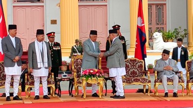 K P Sharma Oli sworn in as new Nepal PM