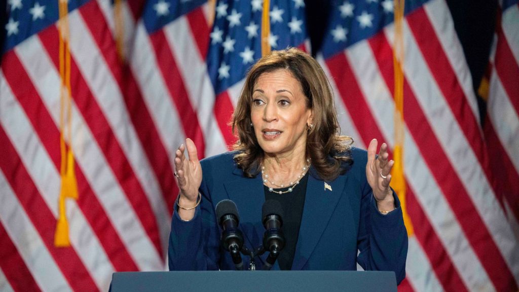 In roaring Wisconsin speech, Kamala Harris vows US not going back to