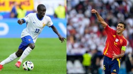 Euro 2024: The result of the match between France and Spain will depend upon the midfield maestros N’Golo Kante and Rodri. (AP)
