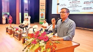 Noida CEO Lokesh M, Act against delhi NCR builders, illegal water extraction, Noida water level, delhi water level, Noida Authority, Indian express news