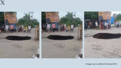 The incident happened in Sector 8 of the Vikas Nagar area in Uttar Pradesh's Lucknow (Image source: @SachinGuptaUP/X)