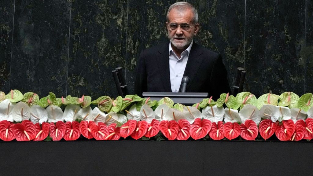 Masoud Pezeshkian sworn in as Iran’s ninth president amid chants of ‘Death to America, Israel’