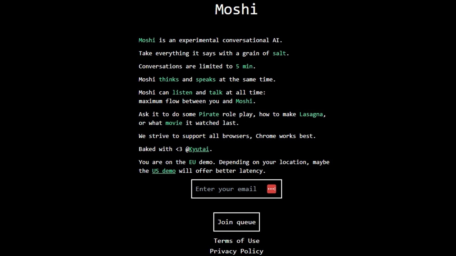 Moshi GPT-4o competitor | Moshi chatbot | Moshi AI