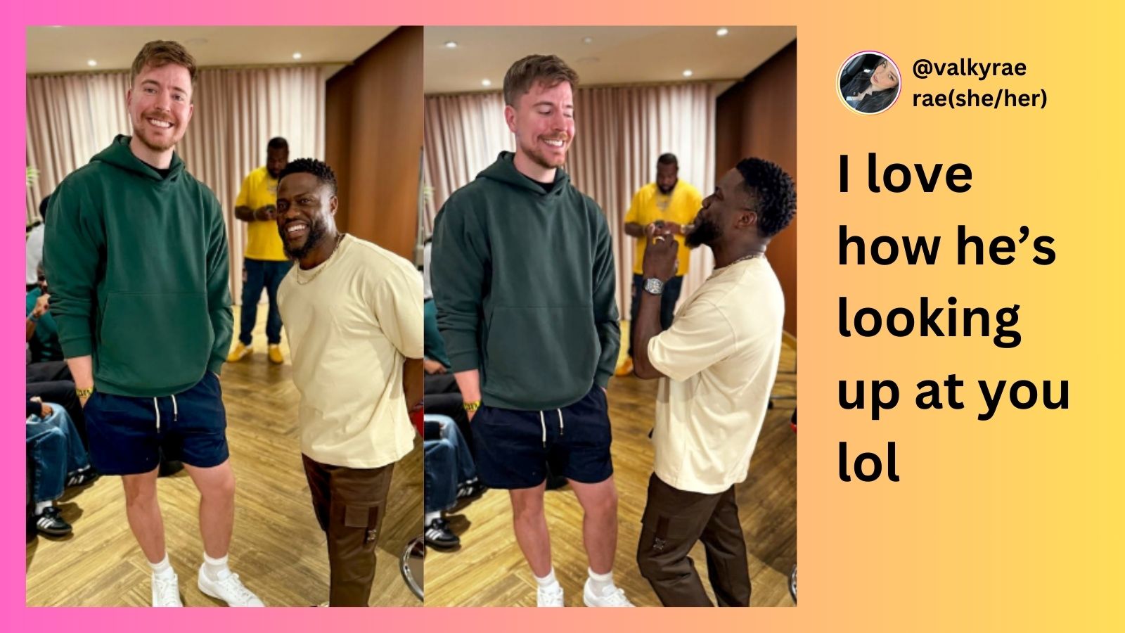 MrBeast poses with Kevin Hart, calls him Kai Cenat in captions, sparks  laughter online | Trending News - The Indian Express