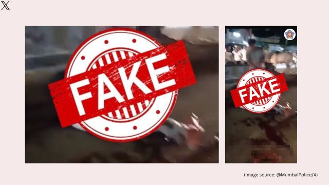 Mumbai Police urged people to refrain from sharing the video on social media (Image source: @MumbaiPolice/X)