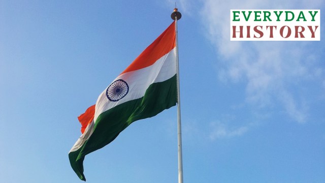 The Indian flag.
