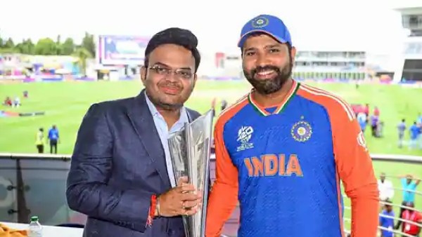 BCCI secretary Jay Shah and captain Rohit Sharma.