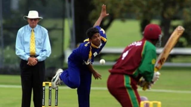 Dhammika Niroshana led Sri Lanka in the 2002 Under-19 World Cup. (Chris Skelton/Photosport)