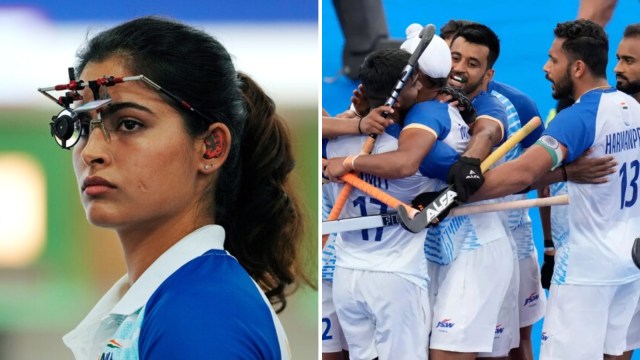 Paris Olympics: While Bhaker (L) will feature in the 10m Air Pistol Mixed Team Bronze Medal with Sarabjot Singh, India's hockey team will face Ireland. (AP)