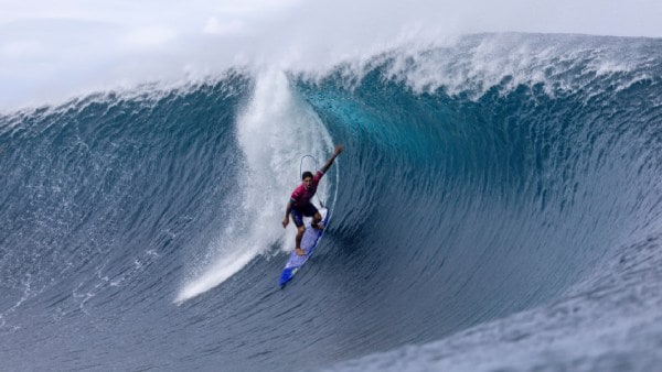 Medina goes by the name Ronaldinho on a surfboard in his hometown Maresias, a coastal town in the football mad city of Sao Paulo, where his stepfather introduced him to the sport. (Reuters)