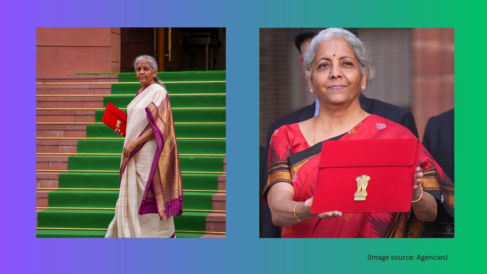 Union Budget 2024: FM Nirmala Sitharaman adorns white-violet silk saree;  here's a look at her iconic Budget-day sarees over the years | Trending  News - The Indian Express