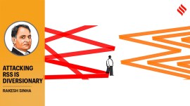 The RSS has been used as a convenient tool by pseudo-seculars to hide their political sins and opportunism.