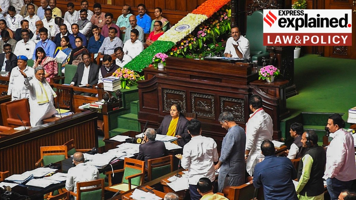 Karnataka Chief Minister Siddaramaiah speaks in the Assembly during ongoing Monsoon session at Vidhana Soudha, in Bengauru, Thursday, July 18, 2024.