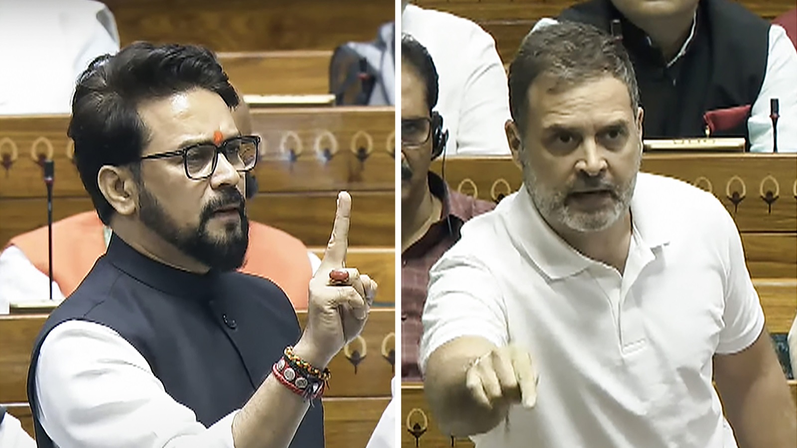 Anurag Thakur Vs Rahul Gandhi In Lok Sabha As ‘chakravyuh’ Jibe, Caste ...