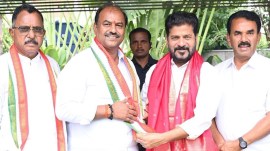 BRS, Bandla Krishna Mohan Reddy joins Congress, BRS MLA joins Congress Telangana, Gadwal MLA switch Congress, Telangana Congress strength increase, BRS to Congress defections, Chief Minister A Revanth Reddy, BRS MLAs joining Congress, Telangana Assembly elections BRS Congress, BRS MLCs join Congress, Telangana political party switch