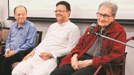Amartya Sen, Nobel laureate Amartya Sen, Indian communities, collaborative work, Alipore Jail Museum event, book reading, underprivileged children, Indian express news