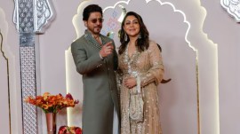 Shah Rukh Khan and Gauri at Anant Ambani and Radhika Merchant's wedding ceremony (Varinder Chawla)