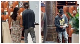 Shah Rukh Khan and Suhana Khan go shopping in New York.