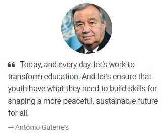 World Youth Skills Day 2024: Secretary General's message 2024