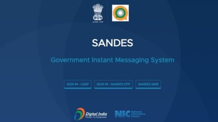 Sandes app, official communications, Sandes mobile app, govt security operations, National Informatics Centre, Atmanirbhar Bharat campaign, Digital India programme, Indian express news
