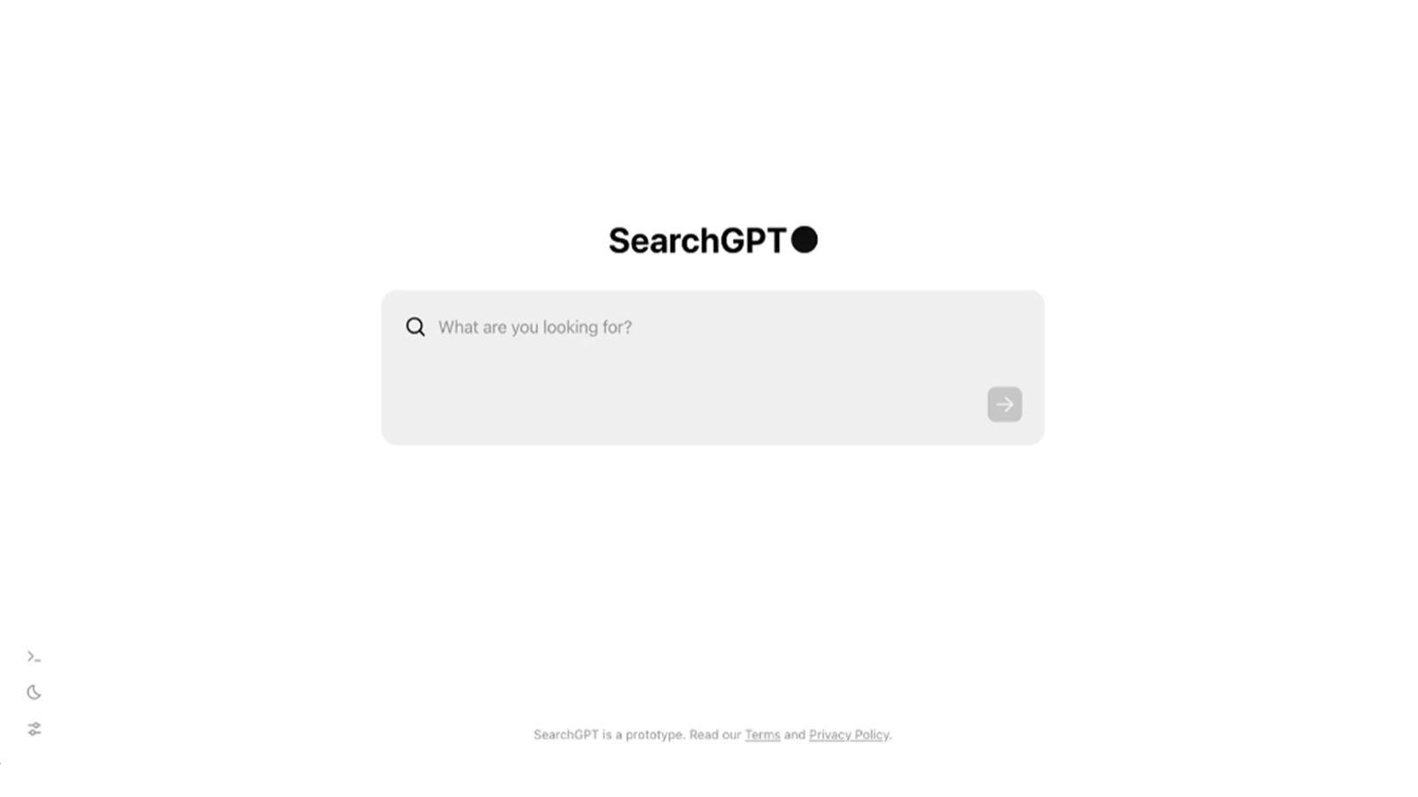 OpenAI says SearchGPT is a prototype.