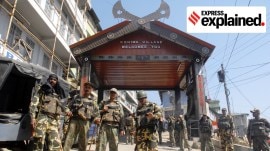 Paramillitary forces in Kohima, Nagaland.