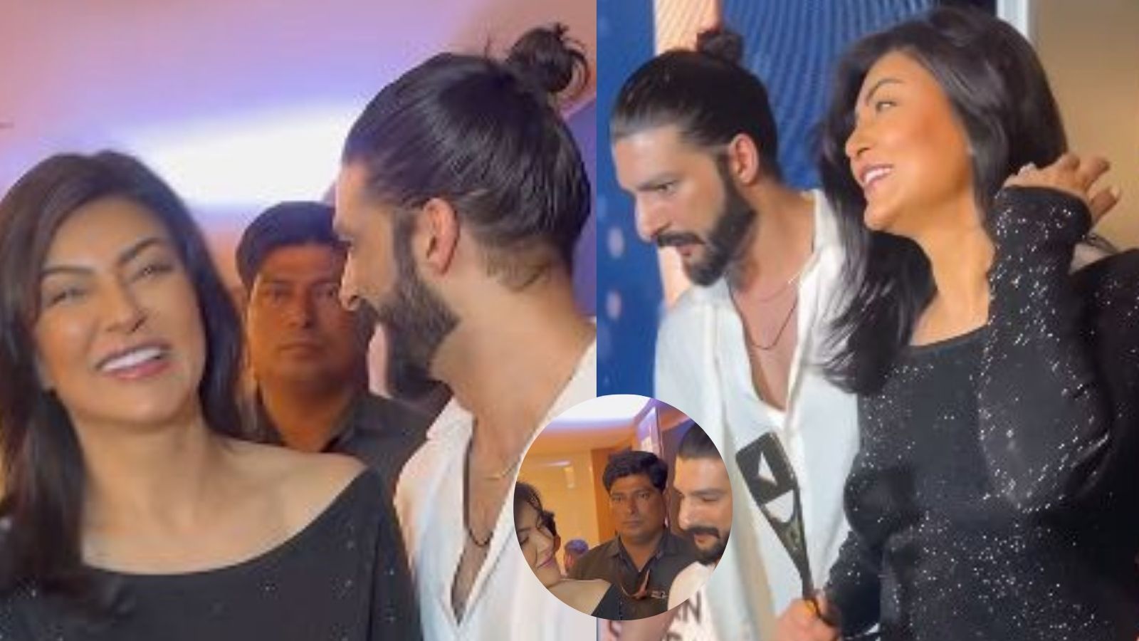 Sushmita Sen can’t take eyes off Rohman Shawl as he blushes, fans call ...