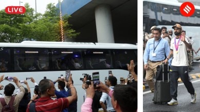 Team India T20 World Cup Victory Celebration Live: Indian Team arrives today after winning T20 World Cup. The team will be felicitated by PM Narendra Modi and will participate in a trophy parade in Mumbai. (Express photos by Gajendra Yadav)