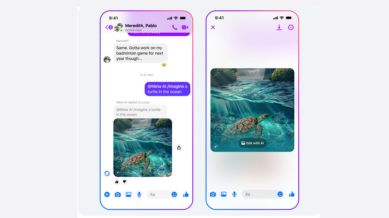 First look at Meta's new 'Imagine Me' AI feature.