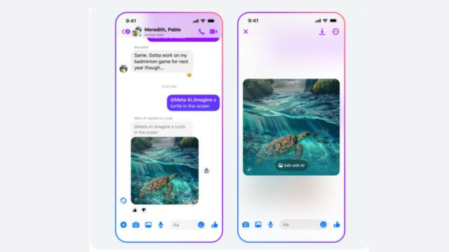 First look at Meta's new 'Imagine Me' AI feature.