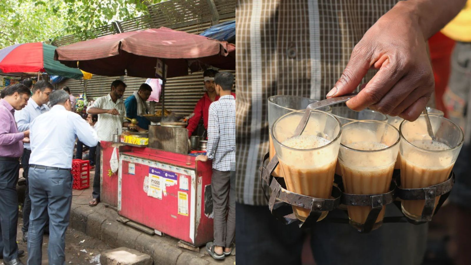 The midday chai break is more than just a pause in the workday routine. It's a cherished ritual that brings together employees. (Source Shutterstock and Getty Images)