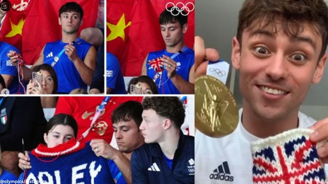 Paris Olympics 2024: British diver Tom Daley is back at knitting in the ...