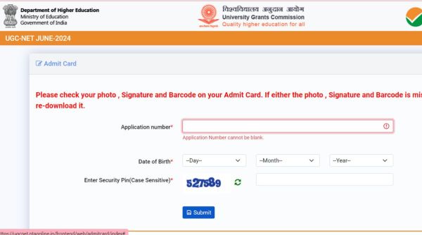 UGC NET admit card released