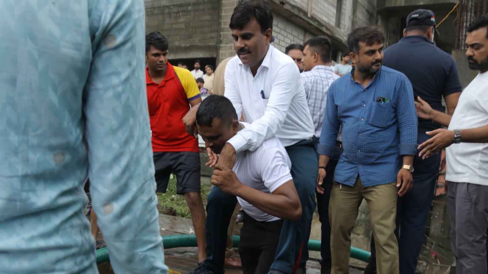 ‘Grave mistake’, says Surat’s deputy mayor after photos of fire officer carrying him sparks row | Ahmedabad News