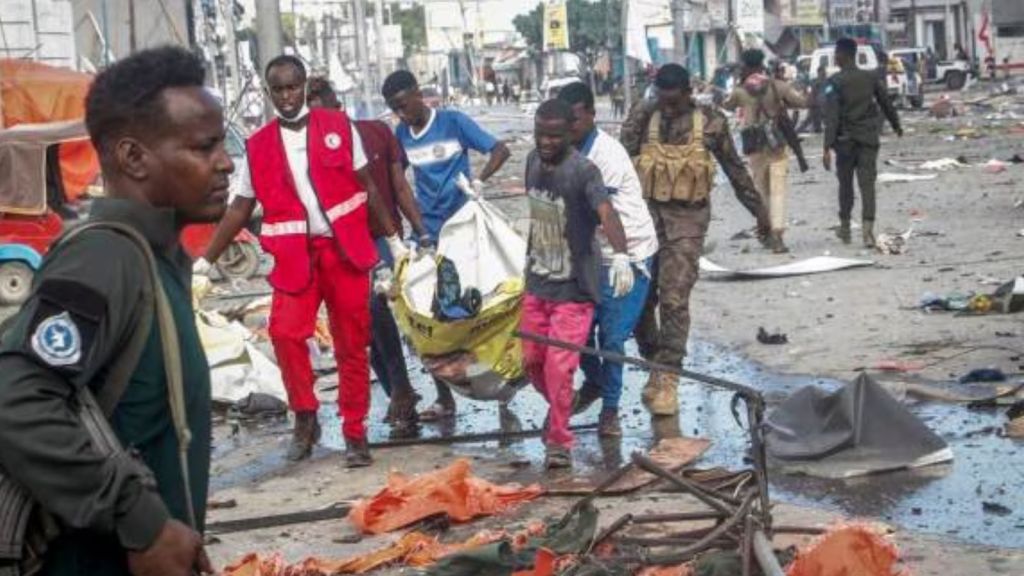 At least 5 killed in explosion targeting a busy café in the Somali ...