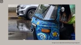 Vincent van Gogh-inspired autorickshaw