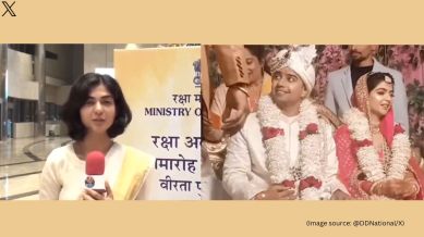 Late Captain Anshuman Singh's wife recalls their first meeting (Image source: @DDNational/X)