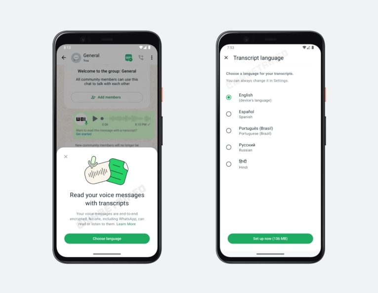 WhatsApp Voice Note Transcription