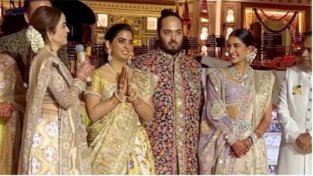 bomb’ threat at Ambani’s wedding, Gujarat engineer arrested, Mumbai police, social media bomb threat post, Anant Ambani wedding, anant ambani radhikha merchant wedding, Indian express news