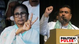 West Bengal CM and TMC supremo Mamata Banerjee (L) and state Assembly LoP Suvendu Adhikari. (Express file photos)