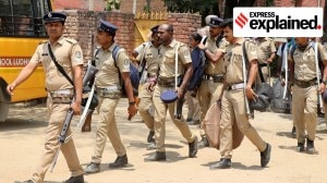 Representational photo of police officers from Kerala and Punjab during elections.
